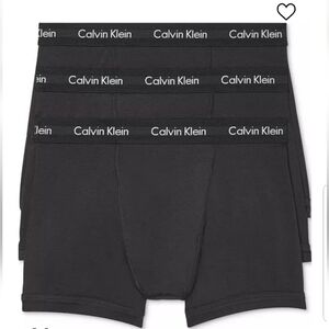 Men's Calvin Klein 3-pack Cotton Stretch Boxer Briefs,Black,Size S & M $47.50